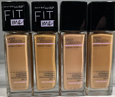 Maybelline Fit Me Foundation SPF 18 Dewy + Smooth Normal To Dry 1 Oz. • $100