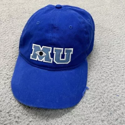 Monsters Inc Hat Cap Mens One Size Strapback University Movie Spellout • $8.95
