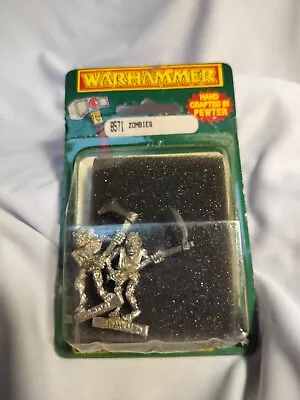 GW WHFB Age Of Sigmar Vampire Counts Zombies Metal NIB OOP 1993 2 Zombie Models • $14.99