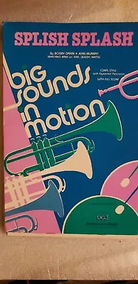 Concert Band Sheet Music Marching Splish Splash  Vintage  • $9.99