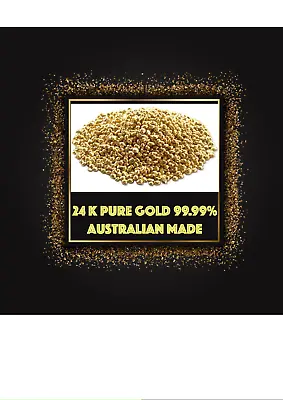 24K Fine Gold Granules  .999 Pure 24ct. Gold 1 Gram - Australian Origin • $155
