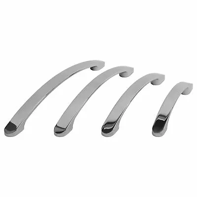 £2.81 • Buy Bowed 160mm Chrome Kitchen Cupboard Cabinet Drawer Door Handles
