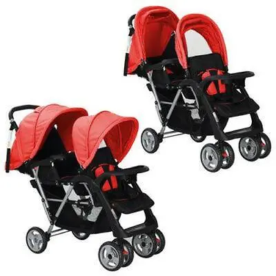 Baby Stroller Double Pram Pushchair Buggy Twin Travel Toddler Lightweight Tandem • £243.95