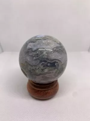 Moss Agate Sphere - 57.3MM - Crystal - Meditation #2 • $21
