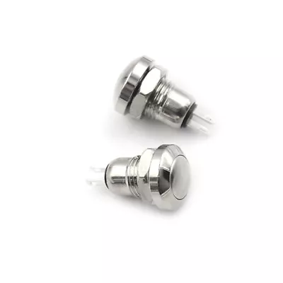 2pcs 8mm Mini Micro 2Pin Metal Waterproof Momentary Push Button Switch ODUFRZ • $7.65