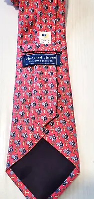 VINEYARD VINES  TURTLES Pink Salmon SILK Men's Neck Tie W: 3 1/2  BY L: 62  • $16.99