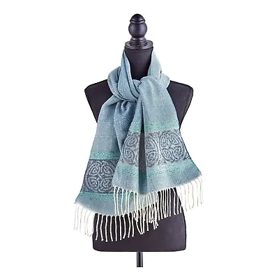 Celtic Knot Light Blue Scarf • $48.99