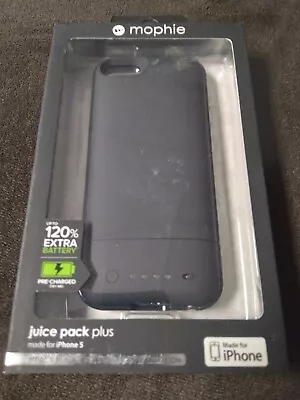 Mophie Juice Pack Plus For IPhone 5 Black 120% Battery Case New Free Shipping • $18