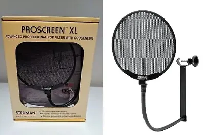 NEW Stedman Proscreen XL Microphone Pop Filter W/ 13  Flexible Gooseneck • $52