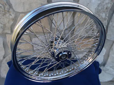 21  X 3.5  Dna 60 Spoke Single Disc Front Wheel For Harley Touringfxst 84-99 • $509