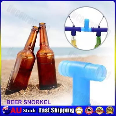 Beer Snorkel Funnel Drink Straw Connector For Party Bar (B Blue) • $8.66
