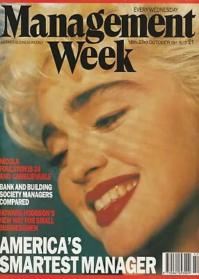 MADONNA - Management Week (1991) : UK Magazine : Very Rare / Blond Ambition Tour • £57.60