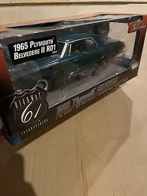 Highway 61 1965 Plymouth Belvedere 1/18 Green • $175