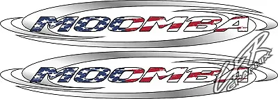 Set Of 2 - Moomba Ski Wake Boats Vinyl Decals USA - EXTRA LARGE 82  - Glossy • $130.95