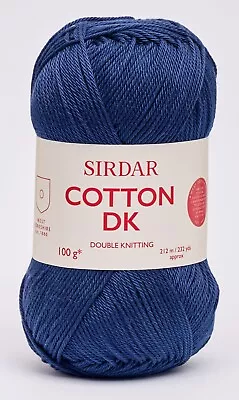 £3.50 • Buy Clearance Sirdar Cotton DK 100g - 514 Nautical - Includes Pack Offers
