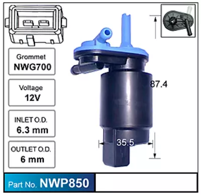 Nice Windscreen Washer Pump For Holden Th Astra (NWP850) • $45