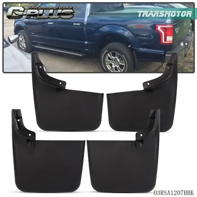 Fit For 04-15 Ford F-150 W/o Fender Flares New Mud Flaps Molded Splash Guards US • $24.33