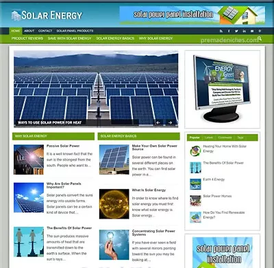 Solar Energy Turnkey Website With Stunning Design - MAke Money Online • $5.99