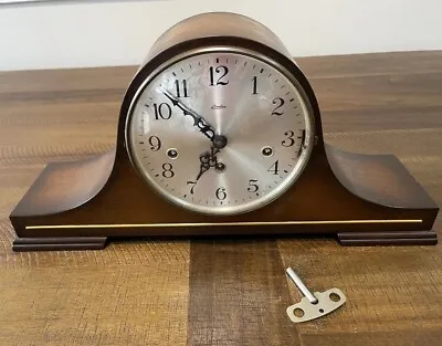 Linden Tambour Pendulum Chiming Mantle Clock Germany Cuckoo Clock Mfg. 1051-020 • $128.21