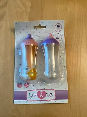 New TOYS R US You & Me Magic Juice Baby Doll Bottle Style #62875 Set Of 2 • $38.44