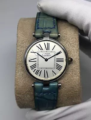 Must De CARTIER Vermeil Vendome Silver Argent 925 Quartz Unisex Ref: 1860 • $900