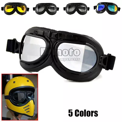 Motorcycle Goggles Motocross Glasses Off Road ATV UTV Retro Vintage Eyewear • $4.88