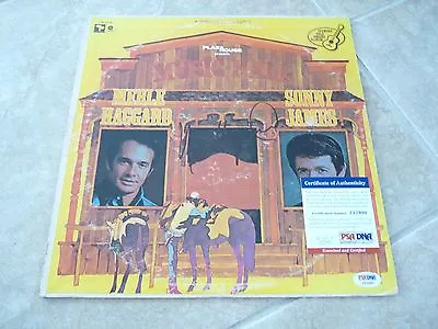 Merle Haggard Sonny James Signed Autographed LP Record PSA Certified • $229.99