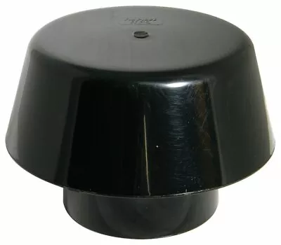 Floplast 110mm Vent Cowl Soil Pipe Stack Mushroom Vent  -  Black SP310 • £16.99