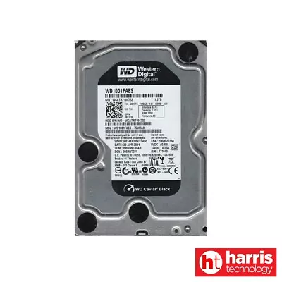 (USED) Western Digital 3.5  1TB SATA Hard Drive (WD1001FAES-75W7A0) • $38