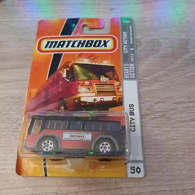 Matchbox 1/64 Diecast City Action 2009 Collection Red City Bus • $4