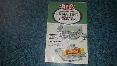 Vtg 1967 Sipes Luma-tint Aluminum Paint Color Sample Chip Chart Brochure • $9.99