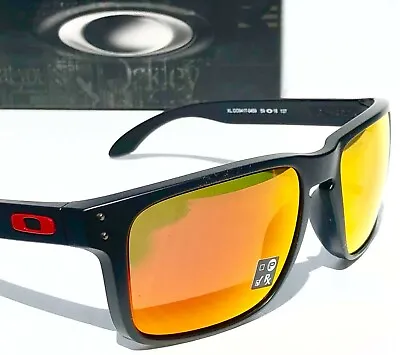 NEW* Oakley HOLBROOK XL Matte Black Ducati Red PRIZM Ruby Lens Sunglass 9417-04 • $128.87