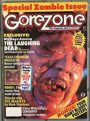 $25 • Buy GoreZone Magazine # 9 September 1989 Fangoria Henry Evil Dead Linnea Quigley