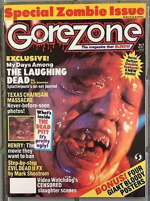$25 • Buy GoreZone Magazine # 9 September 1989 Fangoria Henry Evil Dead Linnea Quigley
