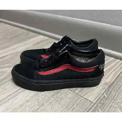 Vans Old Skool Disney Mickey Mouse Club Skate Shoes Black/Red Sz 5 Women's • $24.99