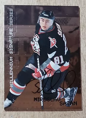 1999-00 BAP Millennium Signature Miroslav Satan Auto Buffalo Sabres Autograph • $8.96