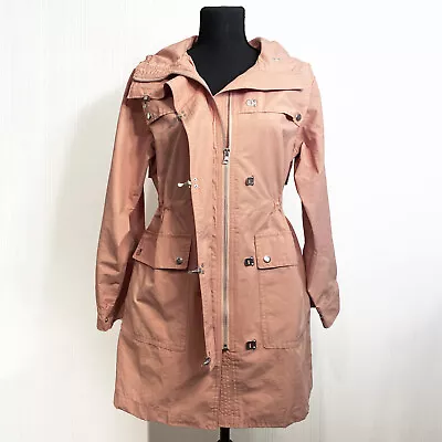 J. CREW Lightweight Raincoat Utility Jacket (Size XS) Warm Taupe Blush Pink • $79.99