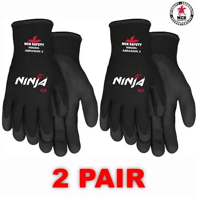 MCR Memphis N9690 Ninja Ice Cold Weather Insulated Work Gloves (L-XL) - 2 PAIRS • $14.45