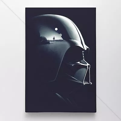 Darth Vader Poster Canvas Star Wars Jedi Anakin Skywalker Helmet Movie Art Print • $148.45