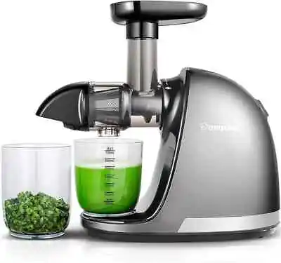 Cold Press Slow Juicer - Masticating Juicer For Whole Fruits And Vegetables • £58.99