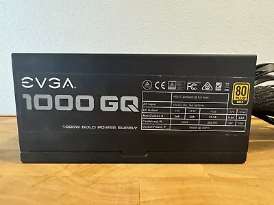 EVGA 1000 GQ 80Plus Gold 1000W Modular Power Supply • $19.99