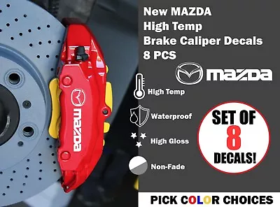 NEW MAZDA STICKER Car Wheels Brake Caliper Decal Logo Decor Choose Color • $12.95