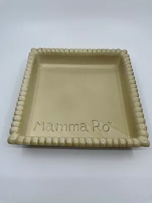 Mamma Ro Italy Pottery Yellow Square Serving Baking Dish 9” • $36