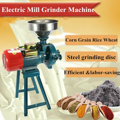£261.60 • Buy Dry Electric Feed Mill Machine Cereal Grinder Corn Rice Wheat Crusher 2200W