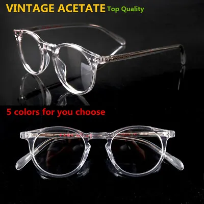 Hand Made Vintage Eyeglass Frames Full Rim Acetate Unisex Glasses Top Quality Rx • $24.69