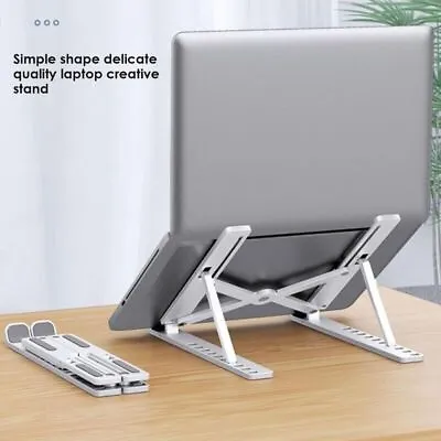 Adjustable Laptop Stand Portable Laptop Riser 10-17  Laptop Holder For Desk UK • £3.81