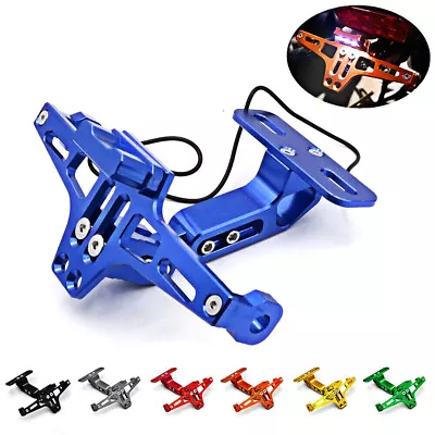 CNC License Plate Bracket Holder With LED Light For Yamaha YZF R1/M/S R6 R6S R3 • $36.99