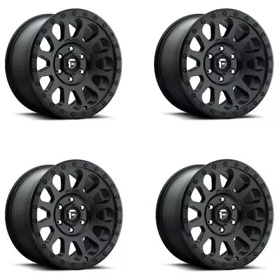 Set 4 Fuel D579 Vector 18x9 6x135 Matte Black Wheels 18  1mm Rims • $1412