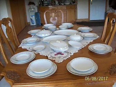 Moritz Zdekauer (M&Z) Austria Vtg Porcelain 44 Piece Grouping Pink Rose Design • $329.99