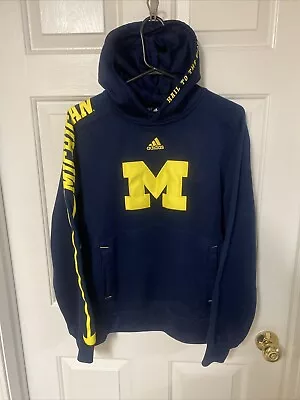 Adidas Michigan Wolverines ClimaWarm  Hoodie Pullover Sweatshirt Men’s Size S • $24.98